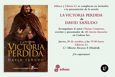 David Sañudo presenta en Madrid su novela La victoria perdida